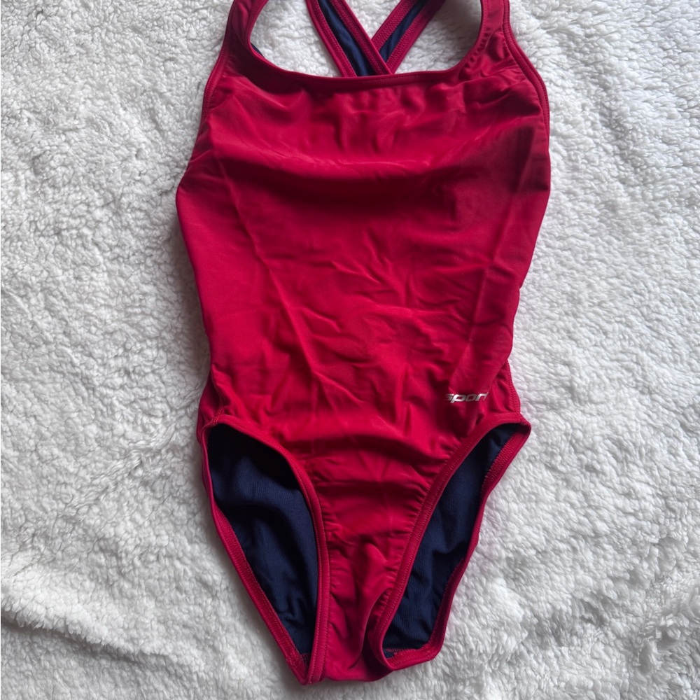 Like new Sporti Red X-back One-Piece Swimsuit - Size 26 women’s